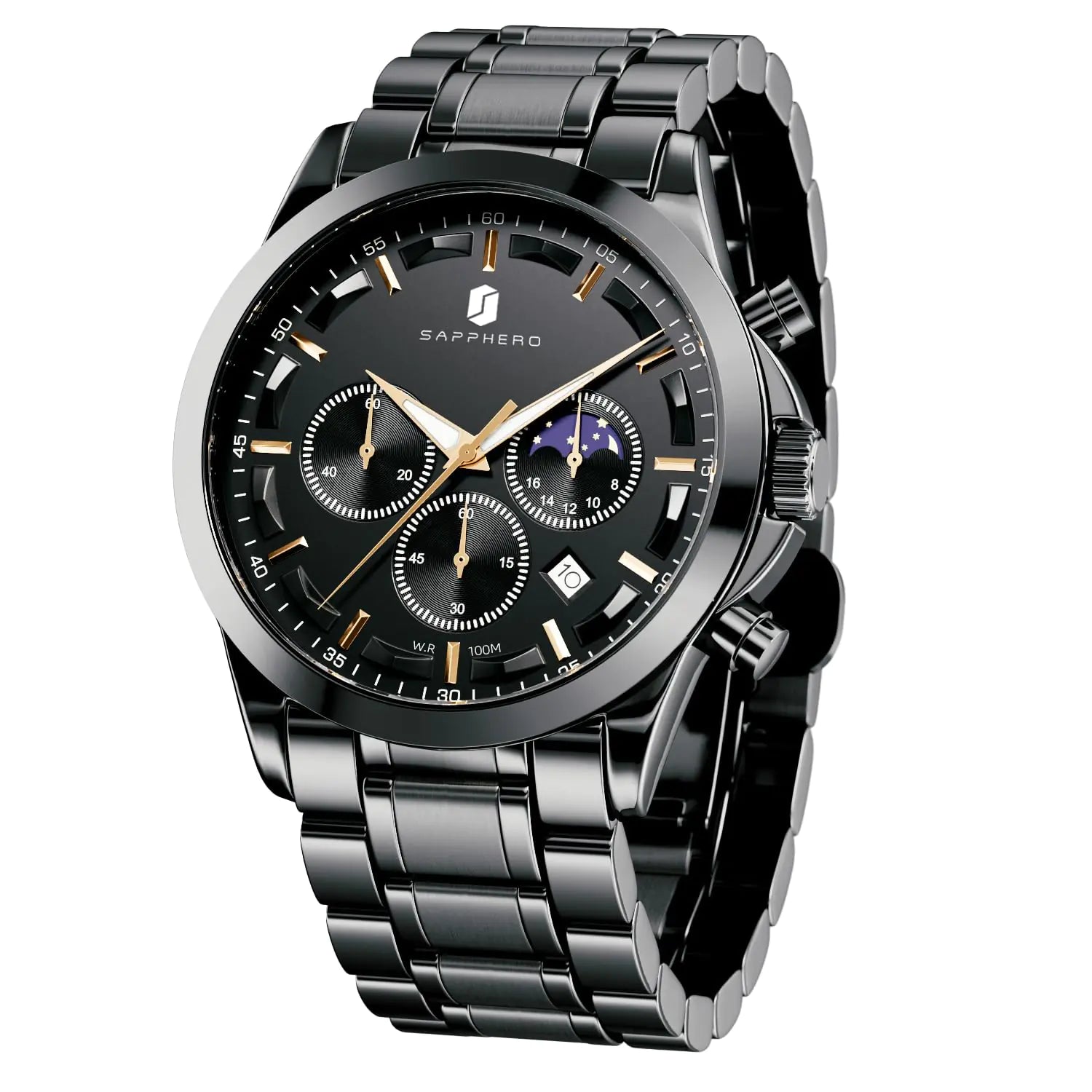 Moretti Noir Men's Luxury Steel Watch